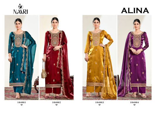 Alina Naari Silk Pant Style Suits Exporter