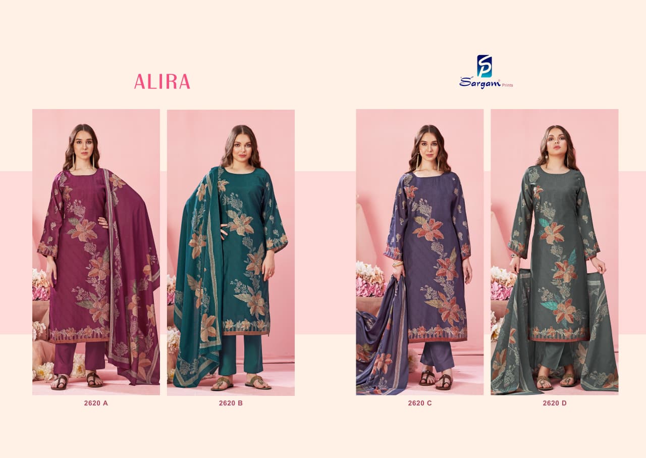Alira Sargam Prints Viscose Modal Pant Style Suits Wholesale Price