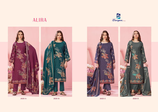 Alira Sargam Prints Viscose Modal Pant Style Suits Wholesale Price