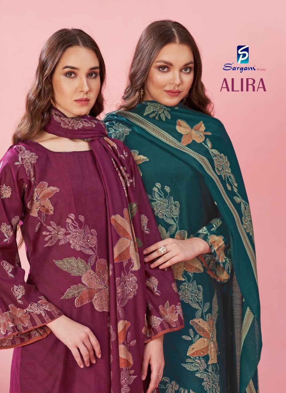 Alira Sargam Prints Viscose Modal Pant Style Suits Wholesale Price