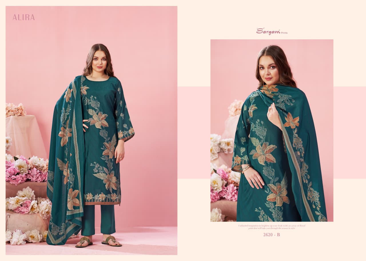 Alira Sargam Prints Viscose Modal Pant Style Suits Wholesale Price