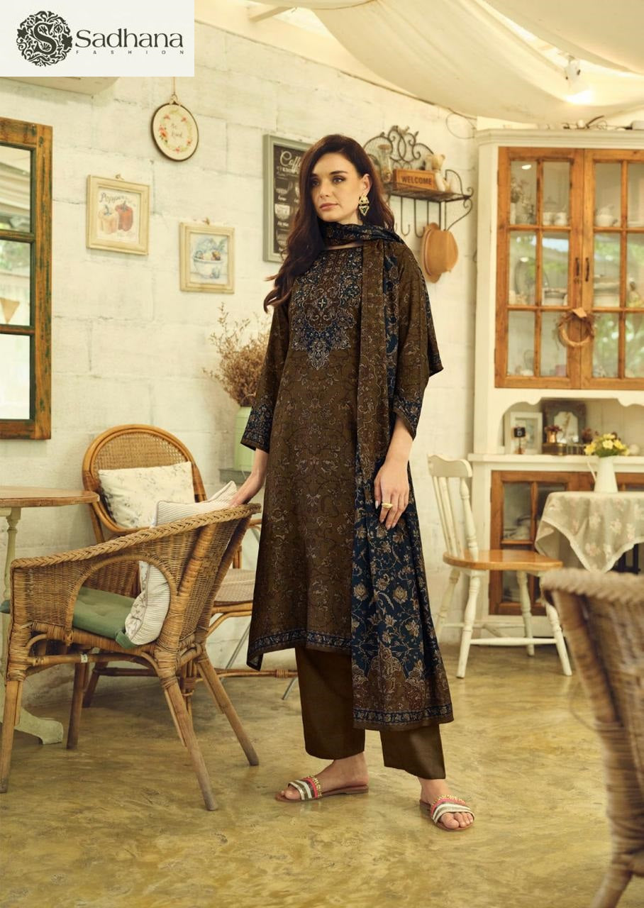 Alisa Sadhana Pure Viscose Pashmina Suits Wholesale Price