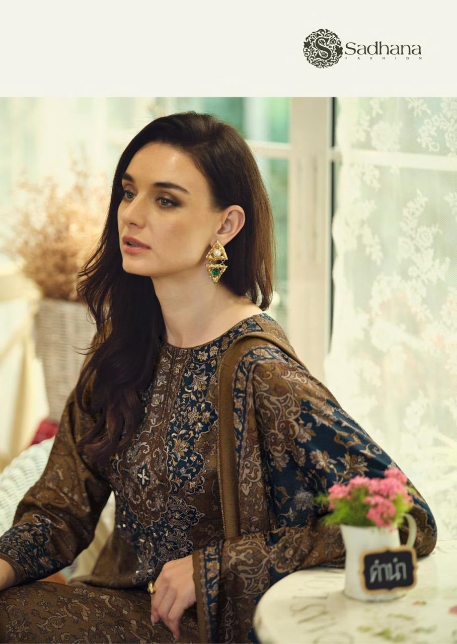 Alisa Sadhana Pure Viscose Pashmina Suits Wholesale Price