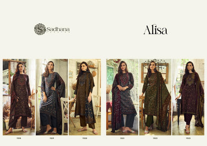 Alisa Sadhana Pure Viscose Pashmina Suits Wholesale Price