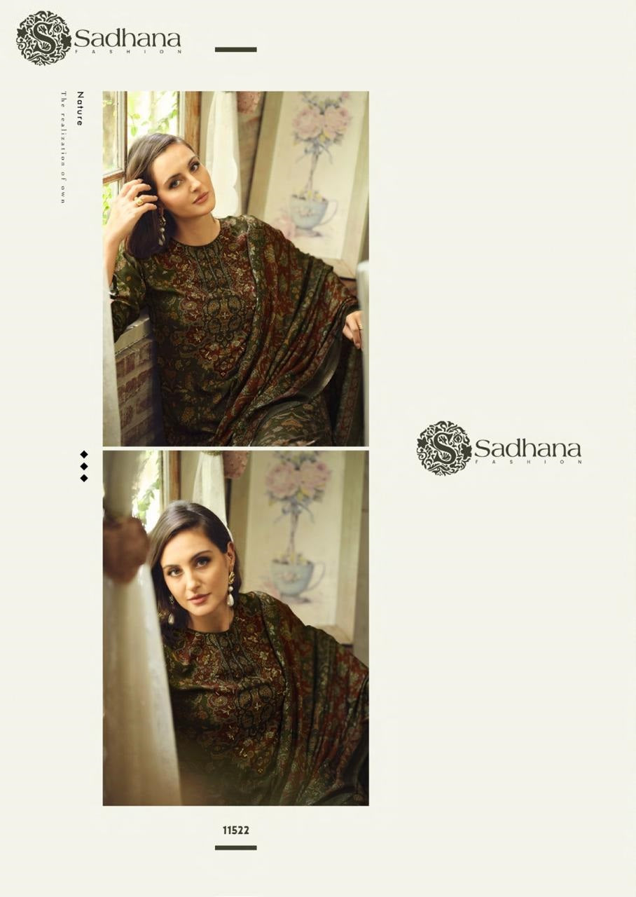 Alisa Sadhana Pure Viscose Pashmina Suits Wholesale Price