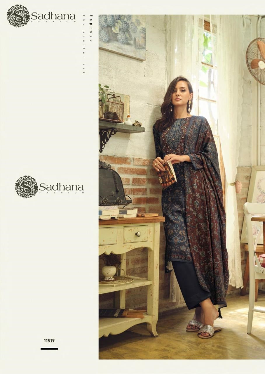 Alisa Sadhana Pure Viscose Pashmina Suits Wholesale Price