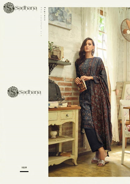 Alisa Sadhana Pure Viscose Pashmina Suits Wholesale Price