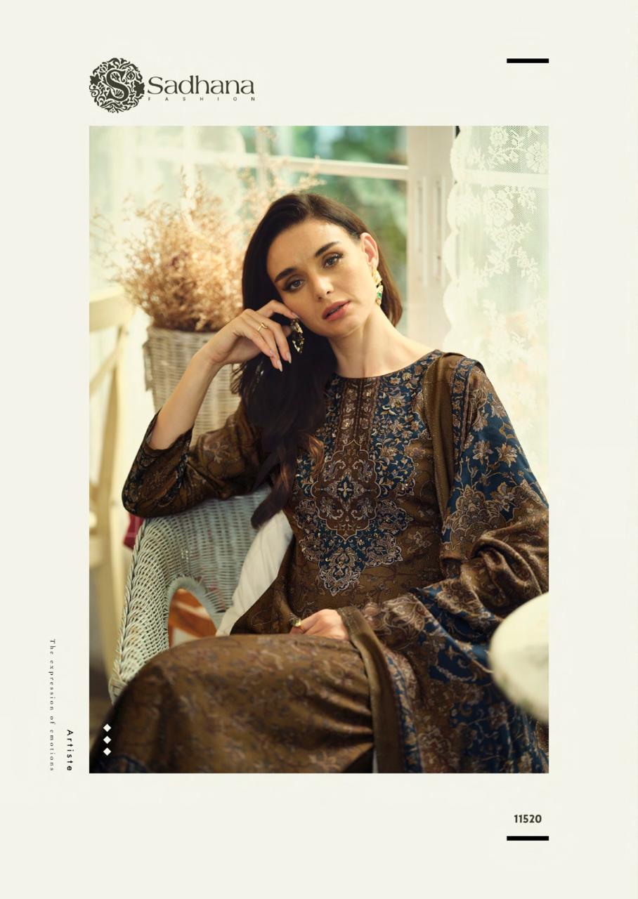 Alisa Sadhana Pure Viscose Pashmina Suits Wholesale Price