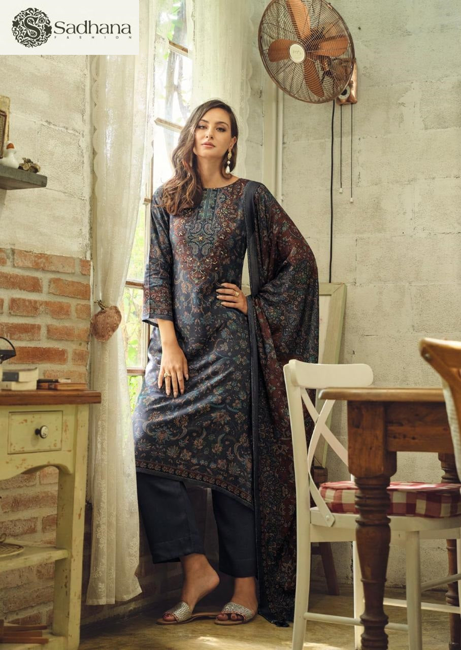 Alisa Sadhana Pure Viscose Pashmina Suits Wholesale Price