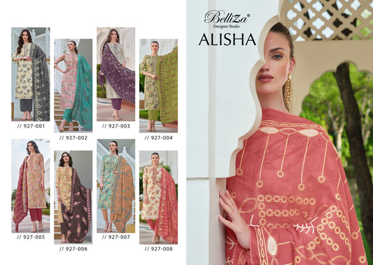 Alisha Belliza Designer Studio Pure Cotton Pant Style Suits Manufacturer
