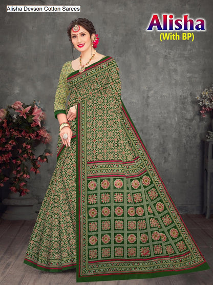 Alisha Devson Cotton Sarees Wholesaler Gujarat