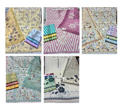 Alisha Gk Trendz Cotton Linen Salwar Suits Wholesaler Ahmedabad