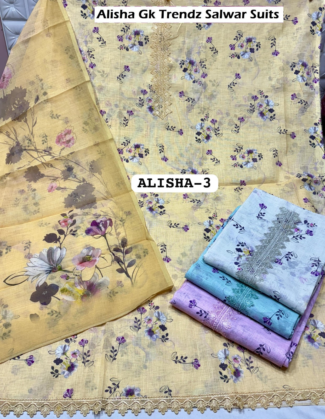 Alisha Gk Trendz Cotton Linen Salwar Suits Wholesaler Ahmedabad