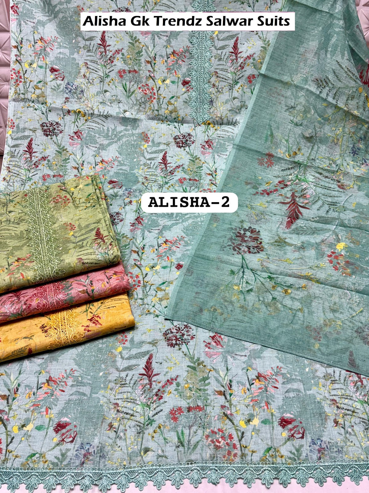 Alisha Gk Trendz Cotton Linen Salwar Suits Wholesaler Ahmedabad