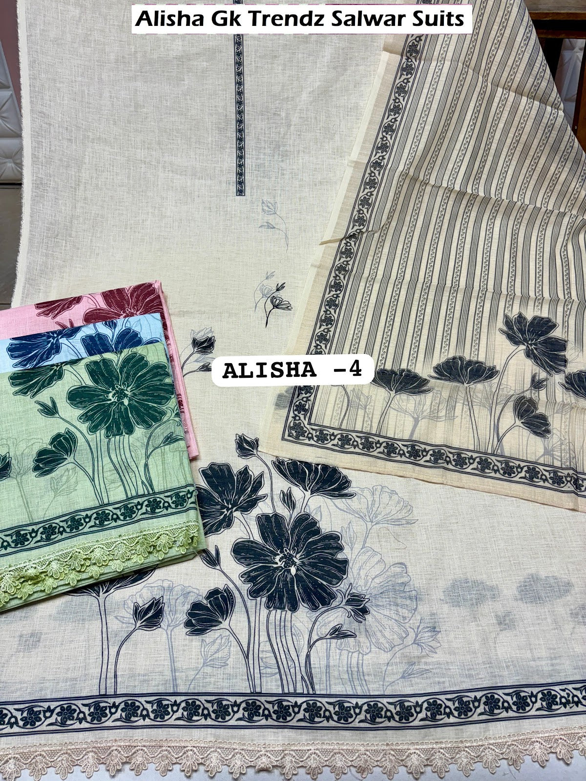 Alisha Gk Trendz Cotton Linen Salwar Suits Wholesaler Ahmedabad