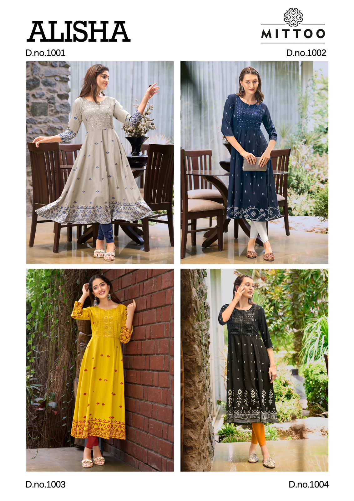 Alisha Mittoo Rayon Anarkali Kurtis Exporter India