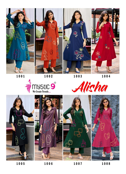 Alisha Vol 1 Mystic 9 Rayon 22Kg Co Ord Set Supplier Gujarat