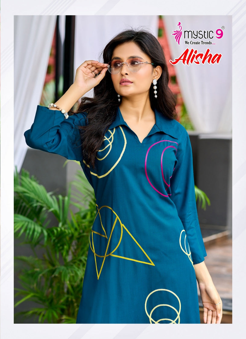 Alisha Vol 1 Mystic 9 Rayon 22Kg Co Ord Set Supplier Gujarat
