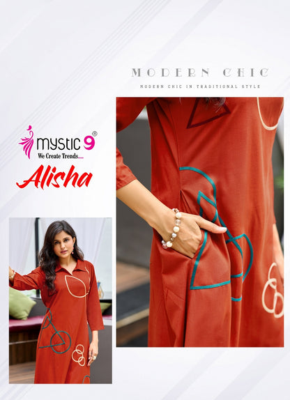 Alisha Vol 1 Mystic 9 Rayon 22Kg Co Ord Set Supplier Gujarat