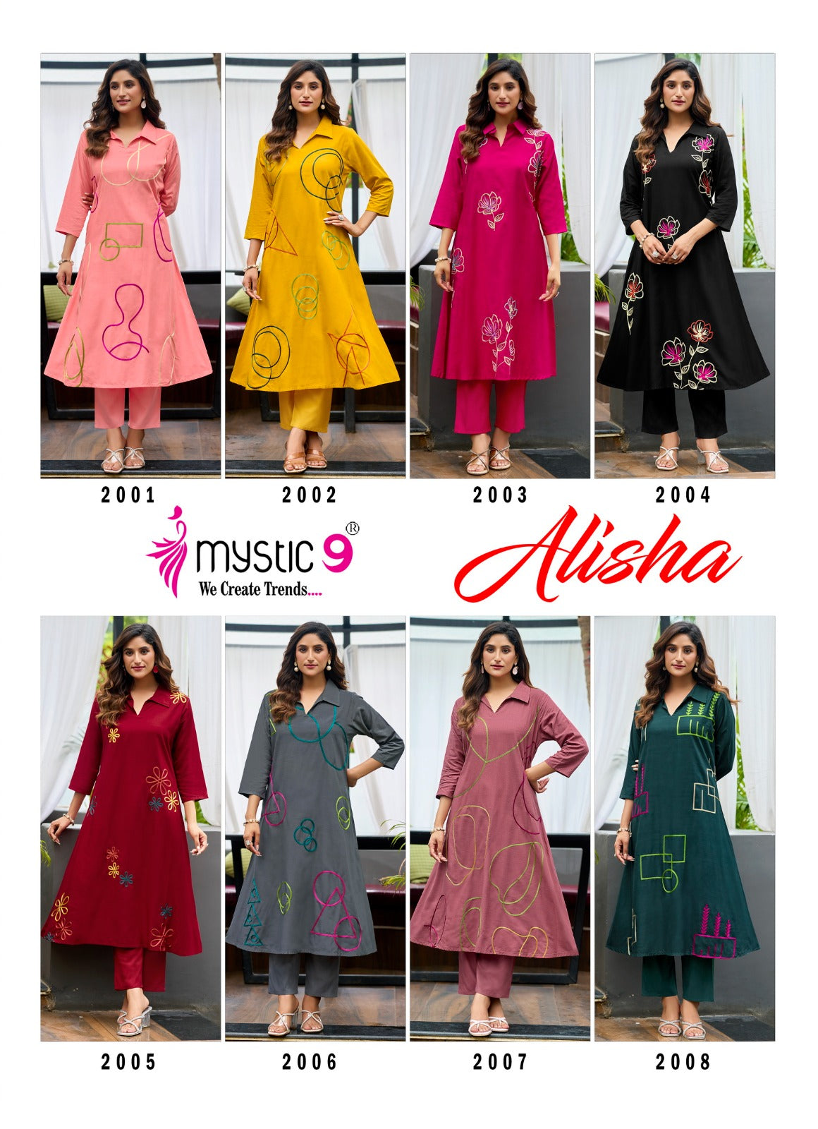 Alisha Vol 2 Mystic 9 Rayon 22Kg Co Ord Set Wholesale