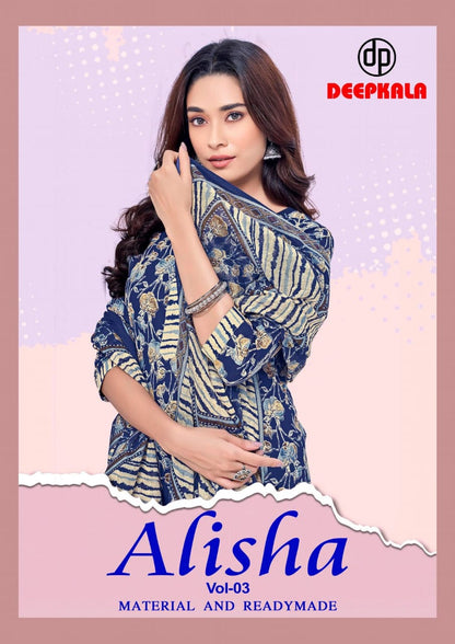 Alisha Vol 3 Deepkala Cotton Dress Material Supplier Gujarat