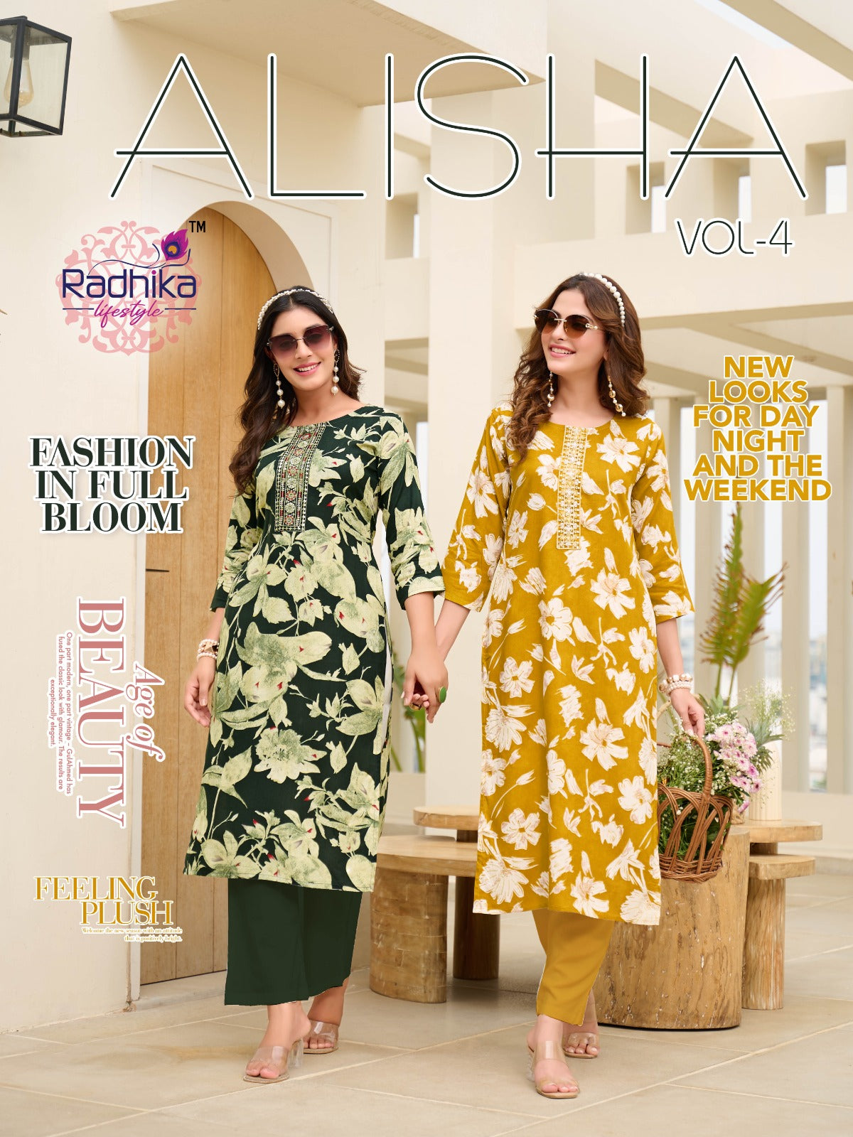 Alisha Vol 4 Radhika Lifestyle Liva Reyon Long Straight Kurti Wholesale Price