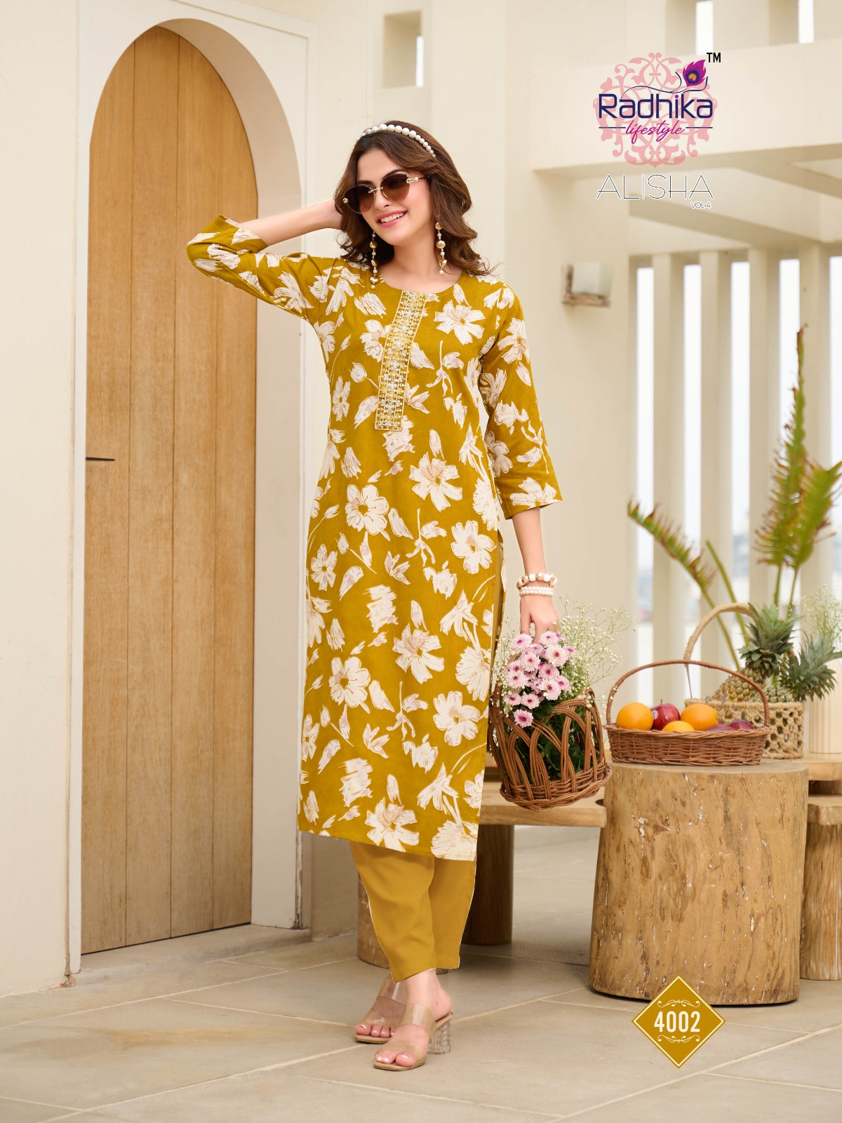 Alisha Vol 4 Radhika Lifestyle Liva Reyon Long Straight Kurti Wholesale Price