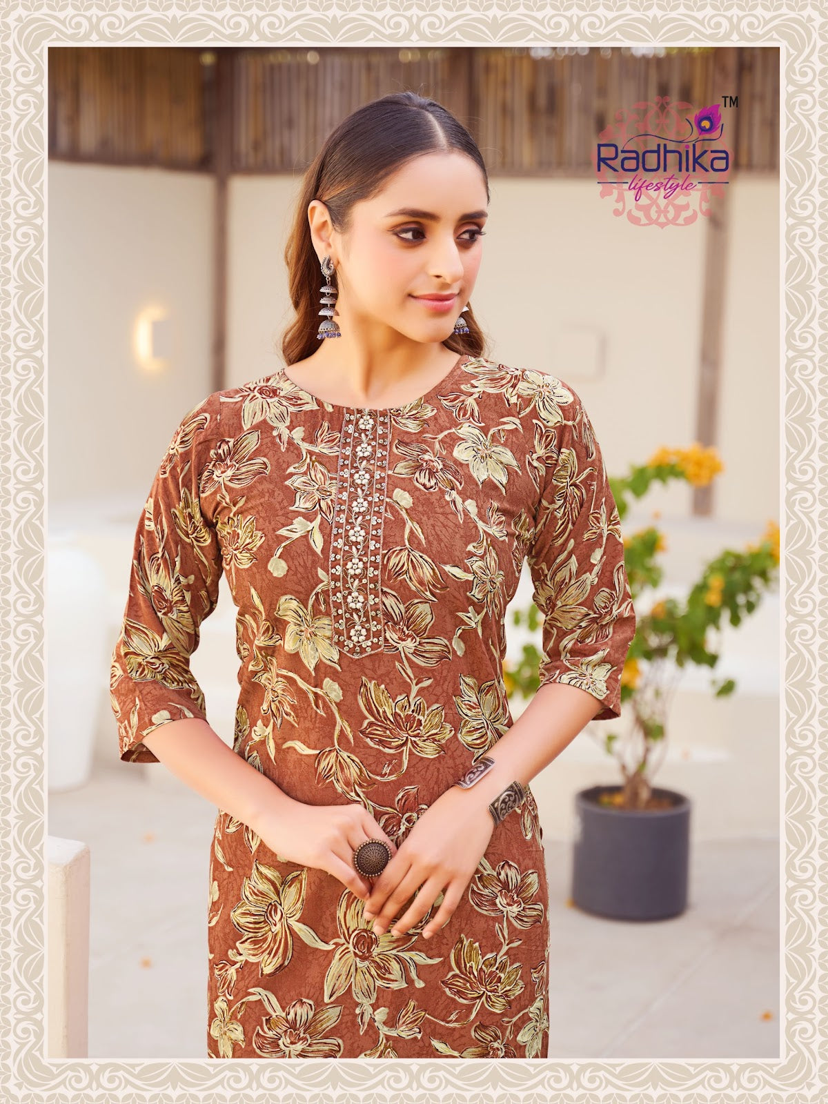 Alisha Vol 5 Radhika Lifestyle Reyon Straight Cut Kurtis Wholesale