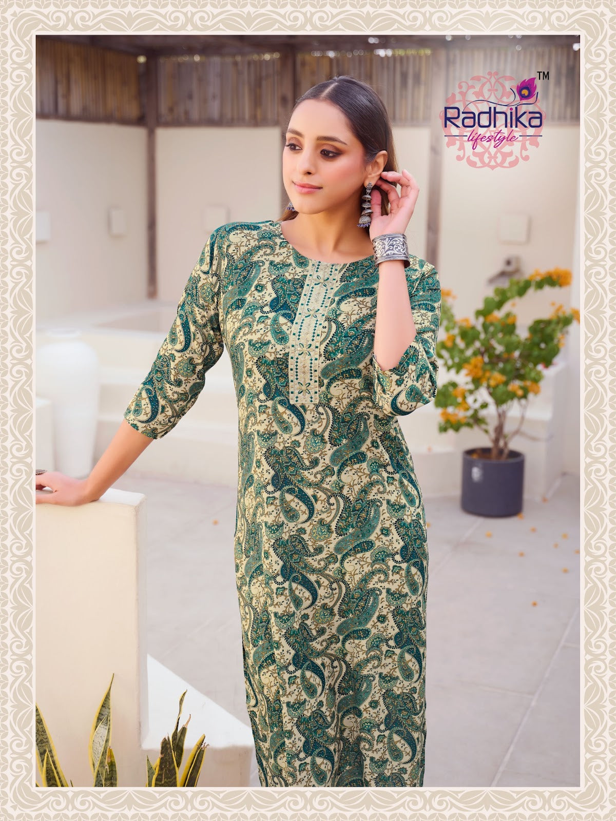 Alisha Vol 5 Radhika Lifestyle Reyon Straight Cut Kurtis Wholesale
