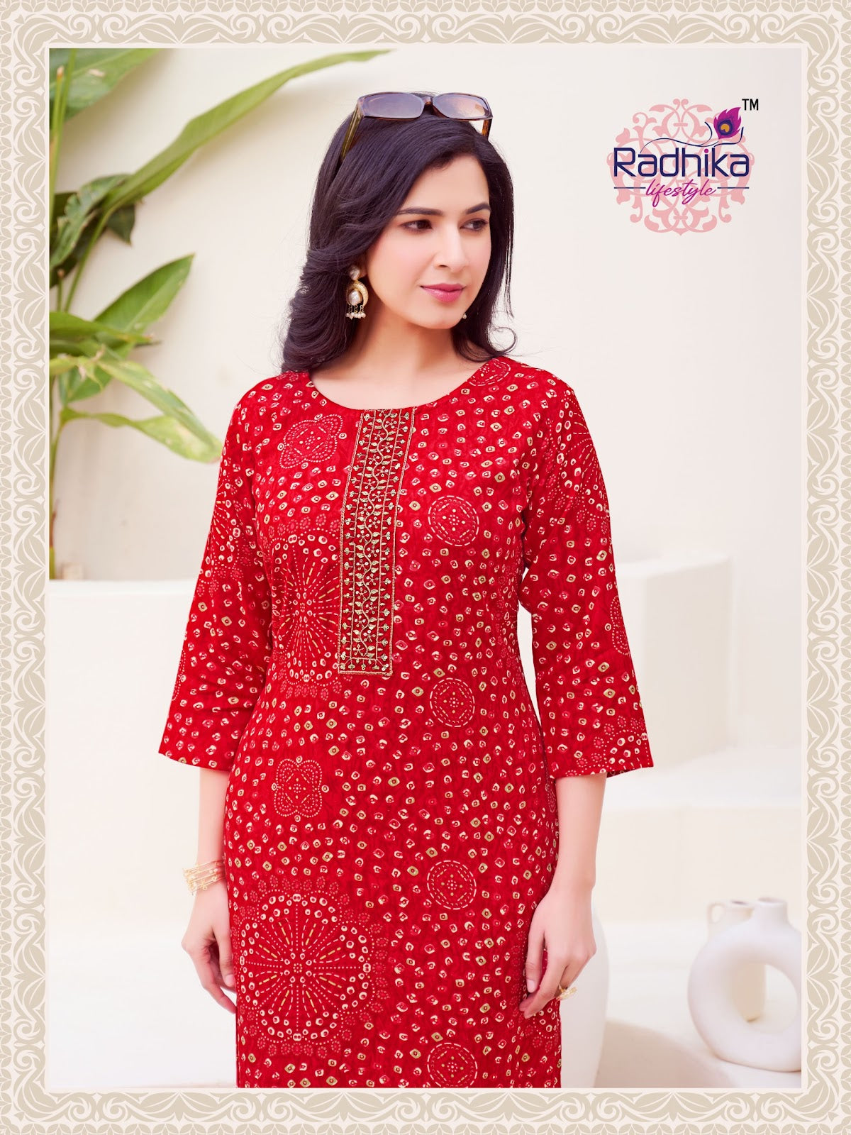 Alisha Vol 5 Radhika Lifestyle Reyon Straight Cut Kurtis Wholesale