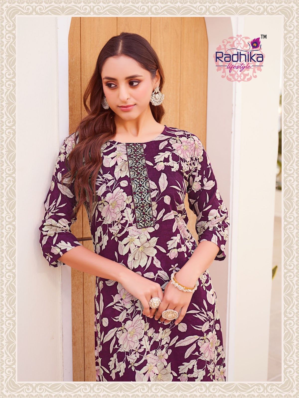 Alisha Vol 5 Radhika Lifestyle Reyon Straight Cut Kurtis Wholesale