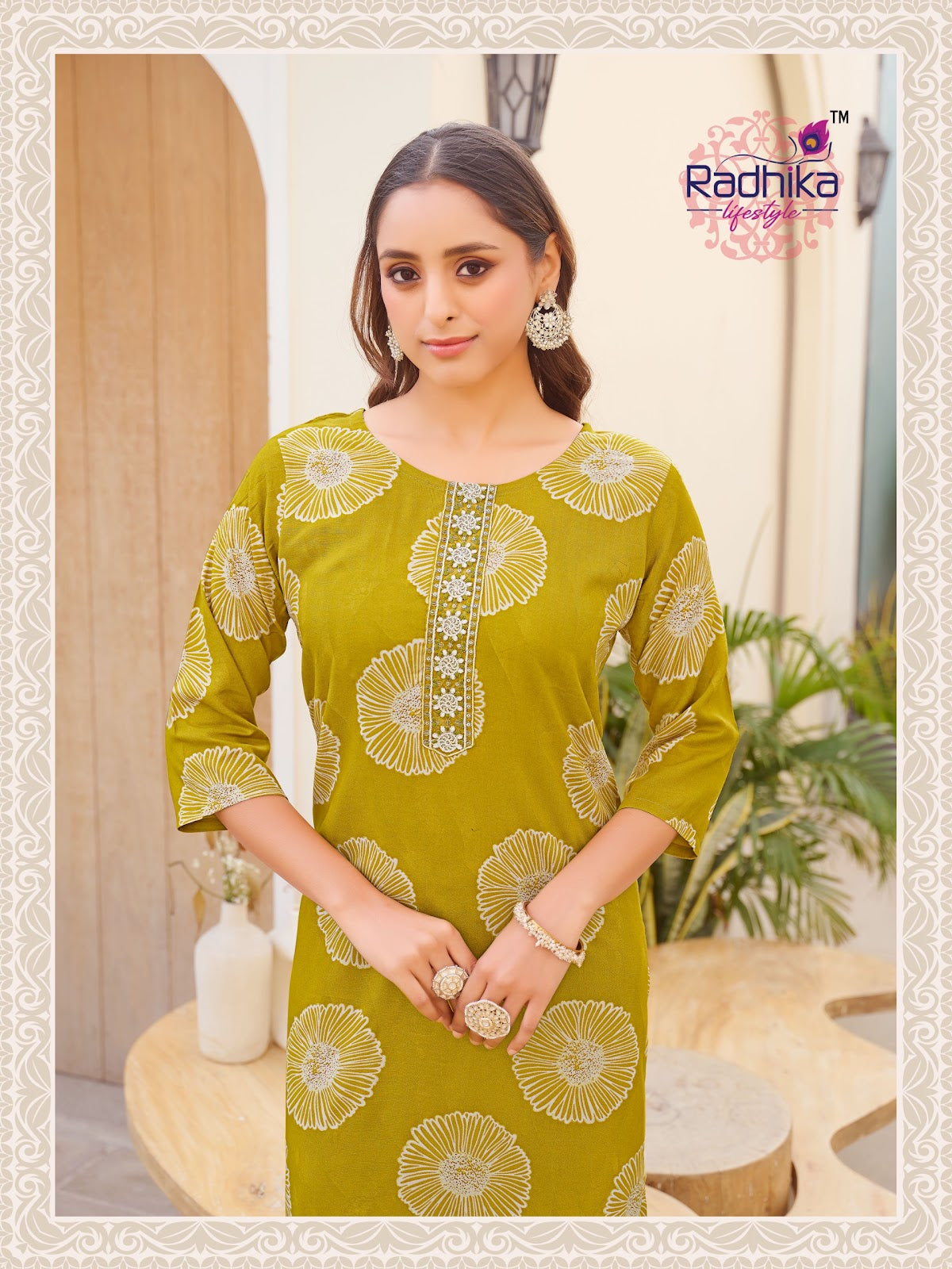 Alisha Vol 5 Radhika Lifestyle Reyon Straight Cut Kurtis Wholesale
