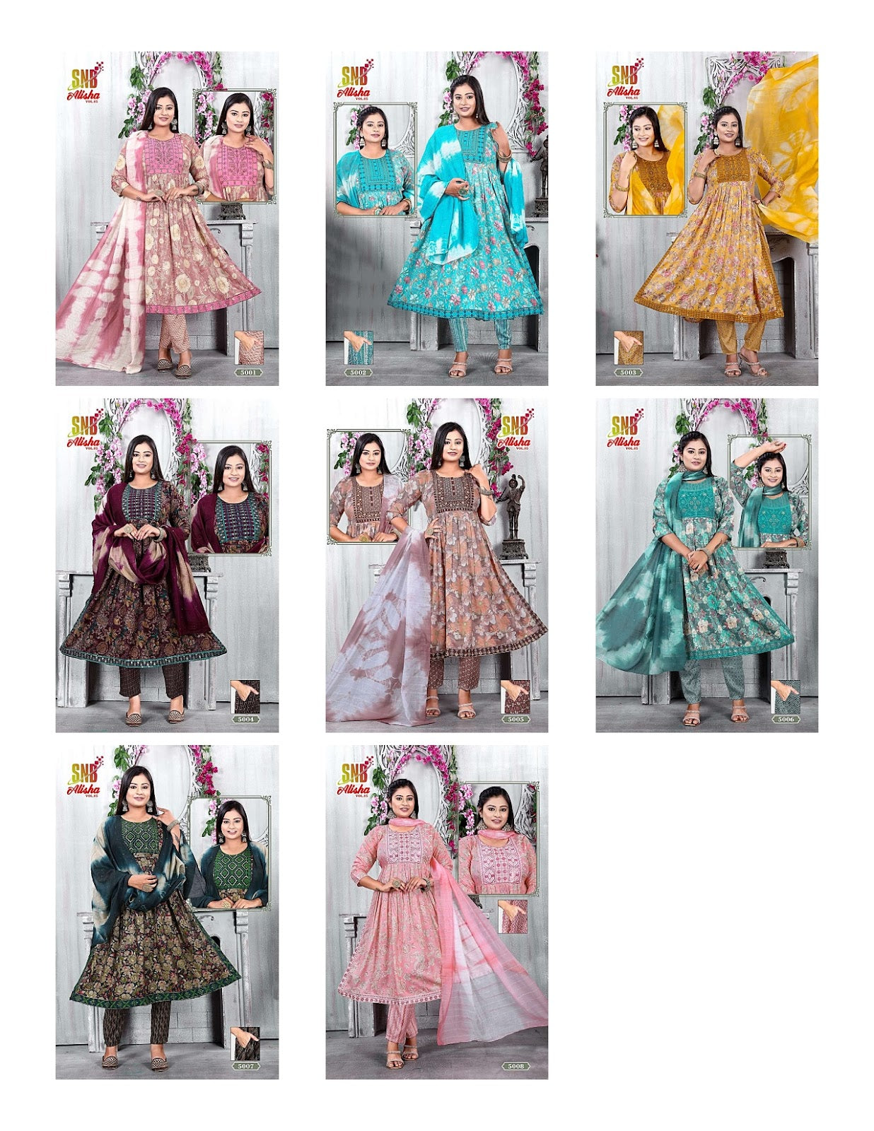 Alisha Vol 5 Snb Capsule Readymade Pant Style Suits Supplier Ahmedabad