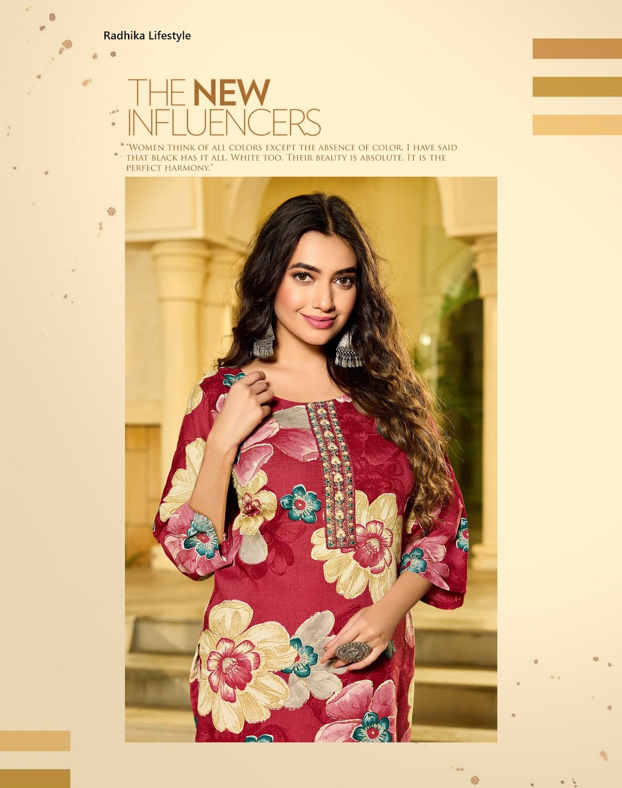 Alisha Vol 6 Radhika Lifestyle Liva Reyon Straight Cut Kurtis Supplier