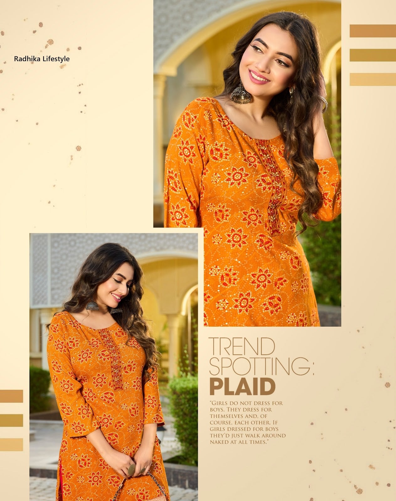 Alisha Vol 6 Radhika Lifestyle Liva Reyon Straight Cut Kurtis Supplier