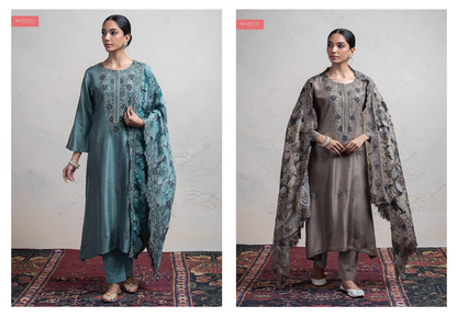 Alishi Naariti Silk Pant Style Suits Wholesale Price