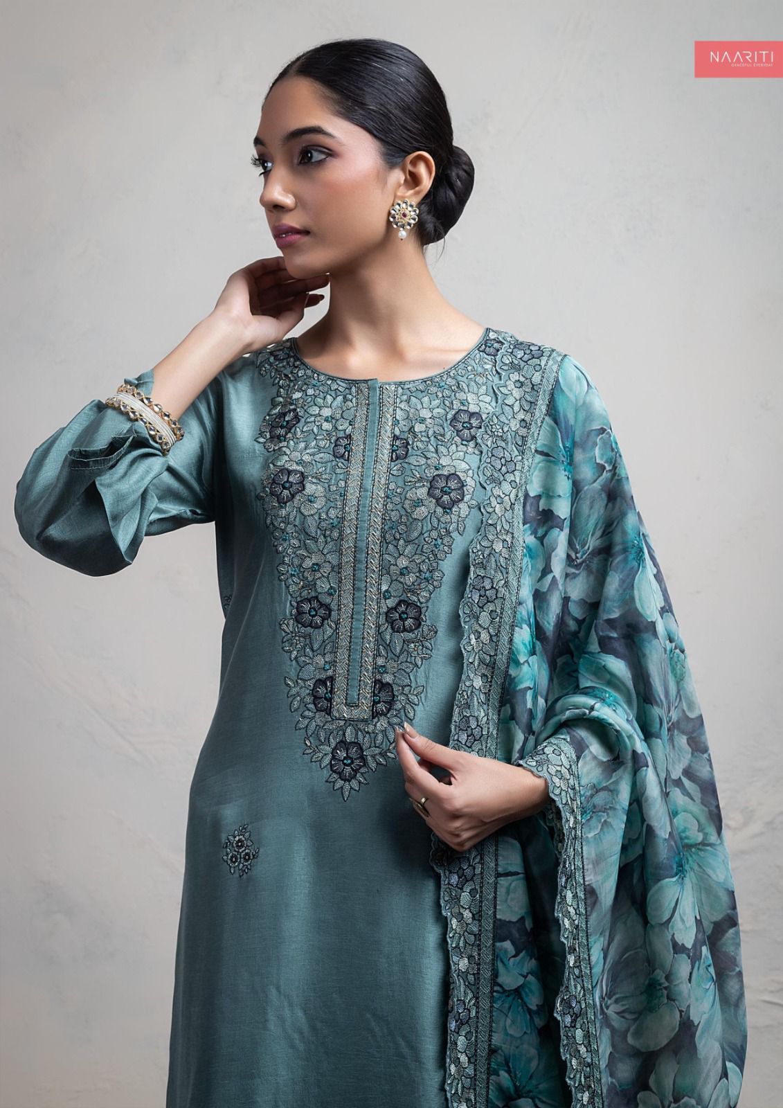 Alishi Naariti Silk Pant Style Suits Wholesale Price