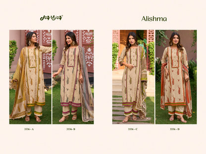 Alishma 3336 Jay Vijay Cotton Pant Style Suits Wholesale Price