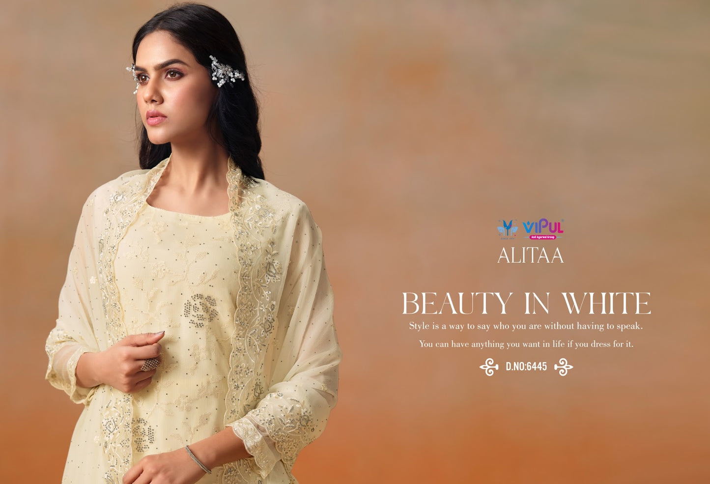 Alitaa Vipul Chiffon Pant Style Suits Manufacturer Ahmedabad