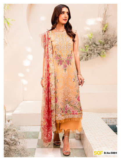 Aliya B Vol 5 Premium Lawn Luxury Collection Shree Om Karachi Salwar Suits Wholesale Price