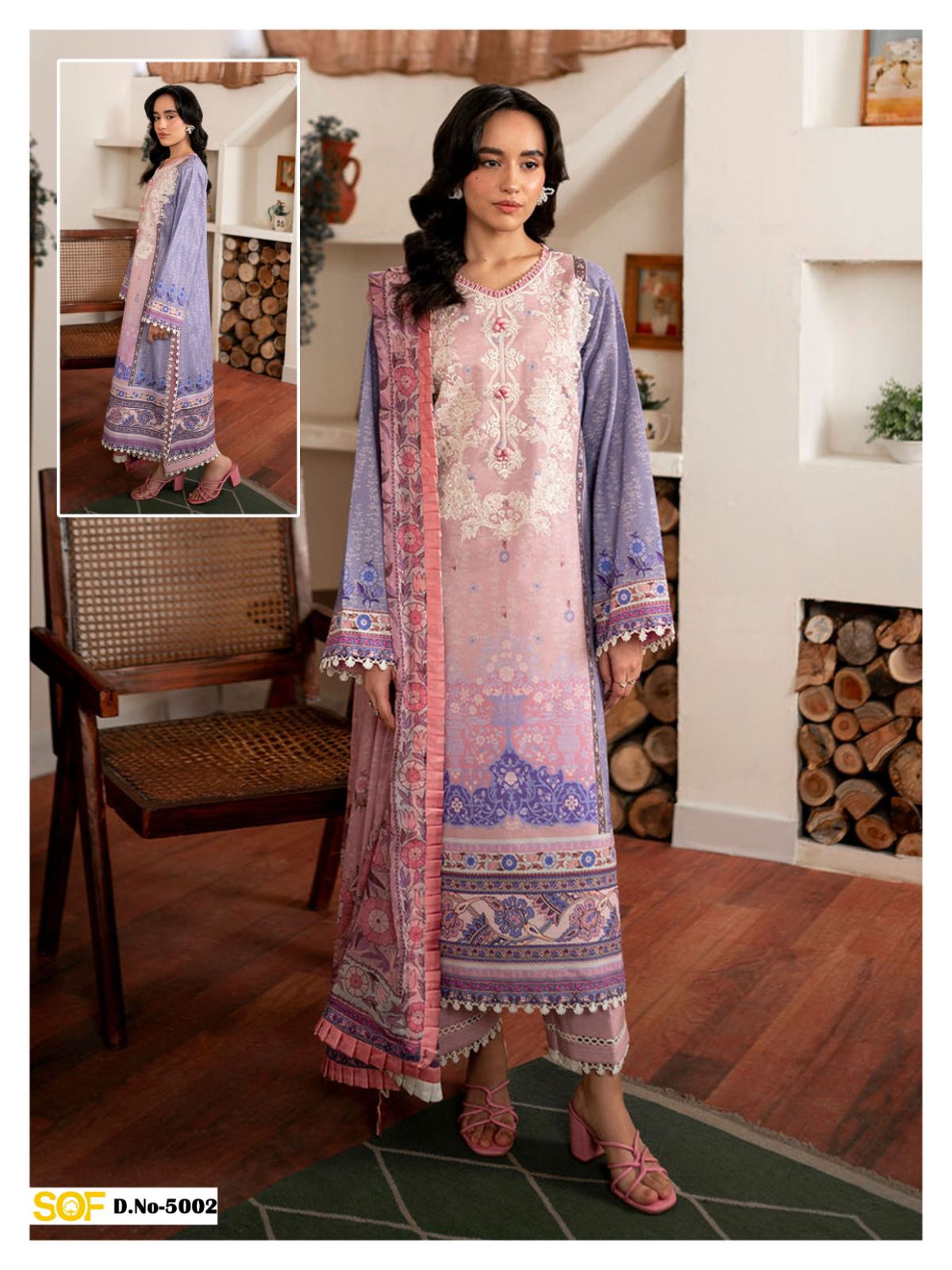 Aliya B Vol 5 Premium Lawn Luxury Collection Shree Om Karachi Salwar Suits Wholesale Price