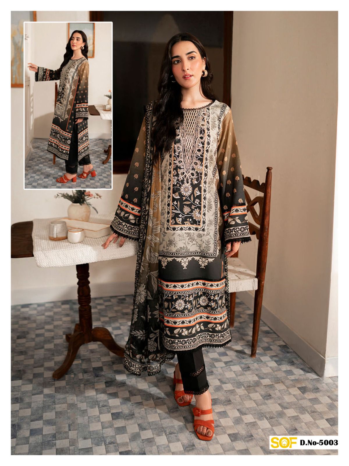 Aliya B Vol 5 Premium Lawn Luxury Collection Shree Om Karachi Salwar Suits Wholesale Price