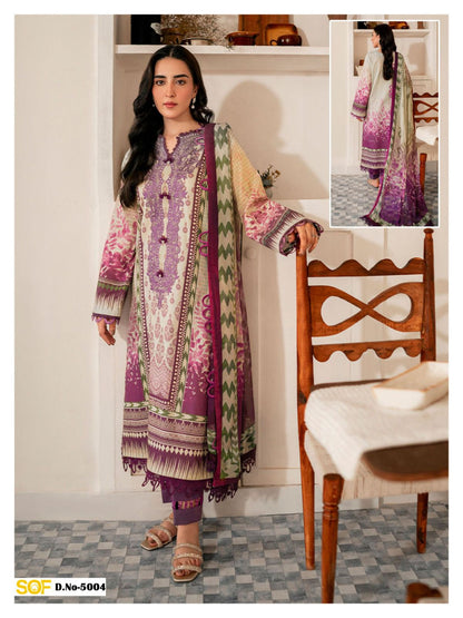 Aliya B Vol 5 Premium Lawn Luxury Collection Shree Om Karachi Salwar Suits Wholesale Price