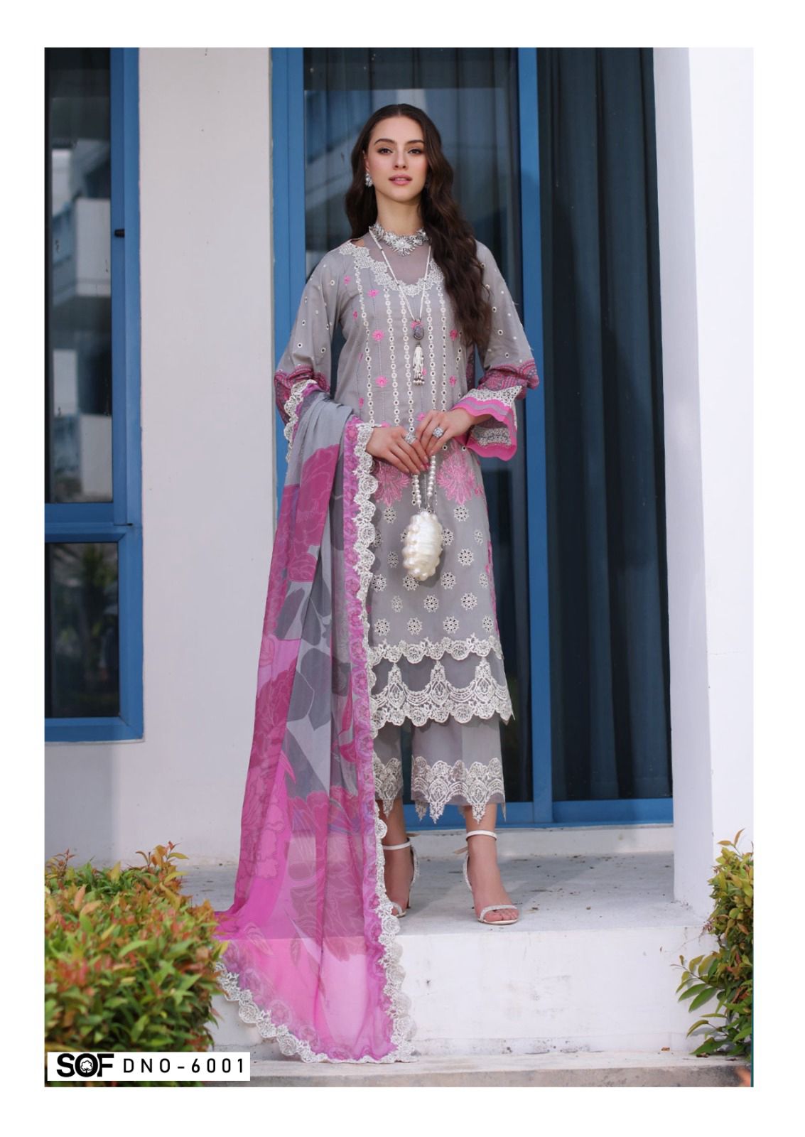Aliya B Vol 6 Shree Om Lawn Cotton Karachi Salwar Suits Supplier Gujarat