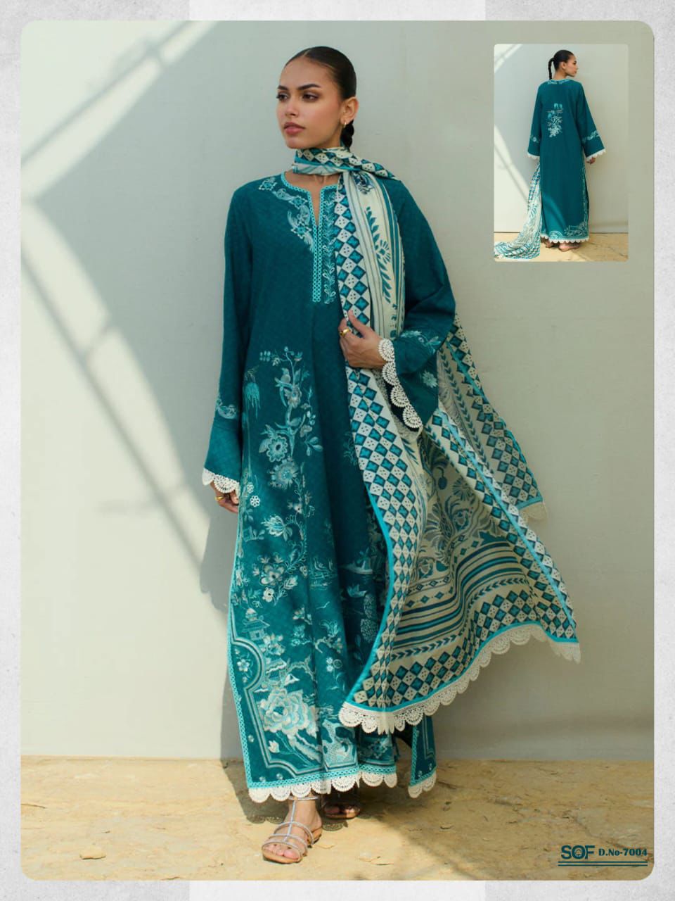 Aliya B Vol 7 Shree Om Lawn Karachi Salwar Suits Manufacturer Ahmedabad