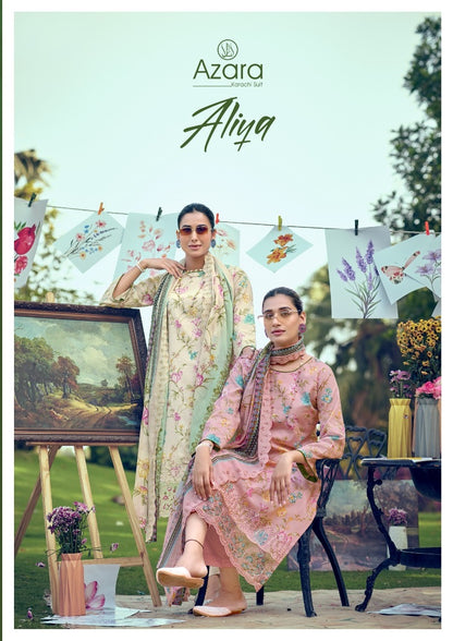 Aliya Radhika Fashion Azara Lawn Karachi Salwar Suits Supplier