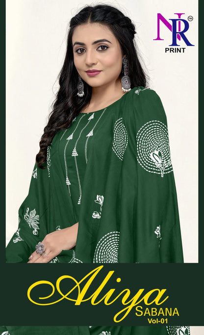 aliya sabana vol 1 nr print rayon 14kg patiyala style suits manufacturer gujarat