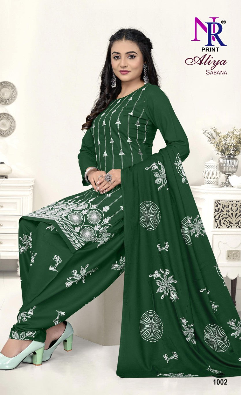 aliya sabana vol 1 nr print rayon 14kg patiyala style suits manufacturer gujarat