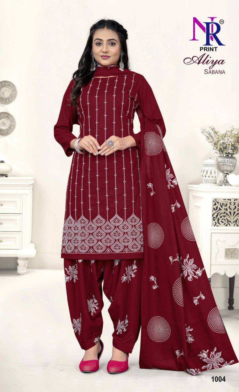 aliya sabana vol 1 nr print rayon 14kg patiyala style suits manufacturer gujarat