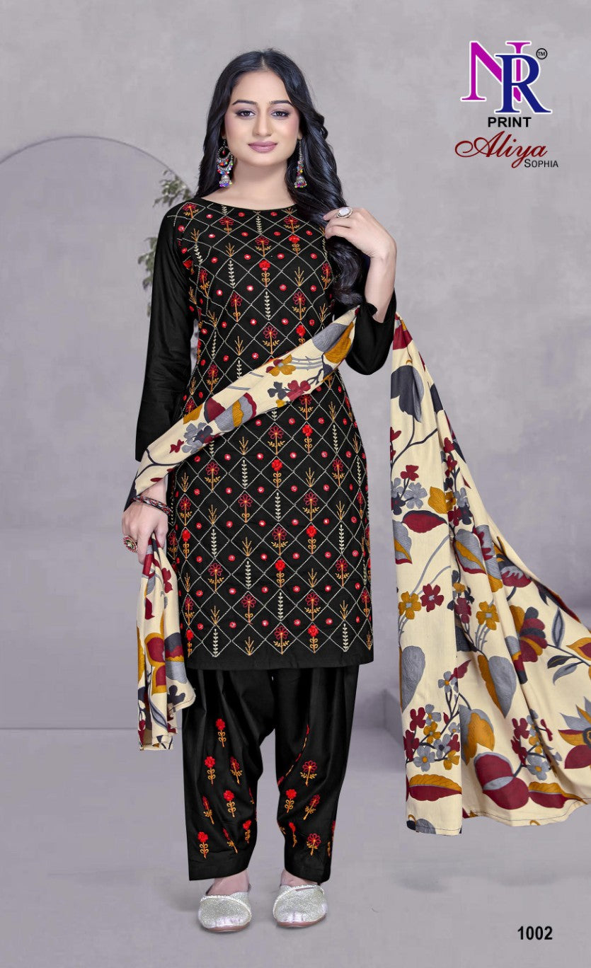 aliya sophia vol 1 nr print rayon 14kg salwar suits supplier gujarat
